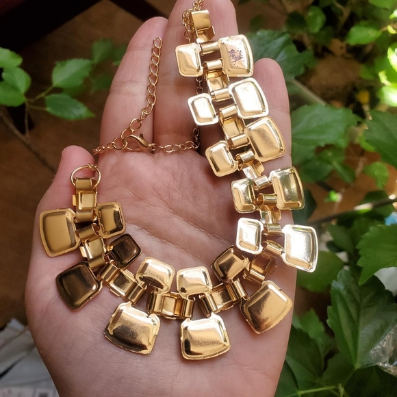 New Geometric Statement Necklace - Picture 4 of 4